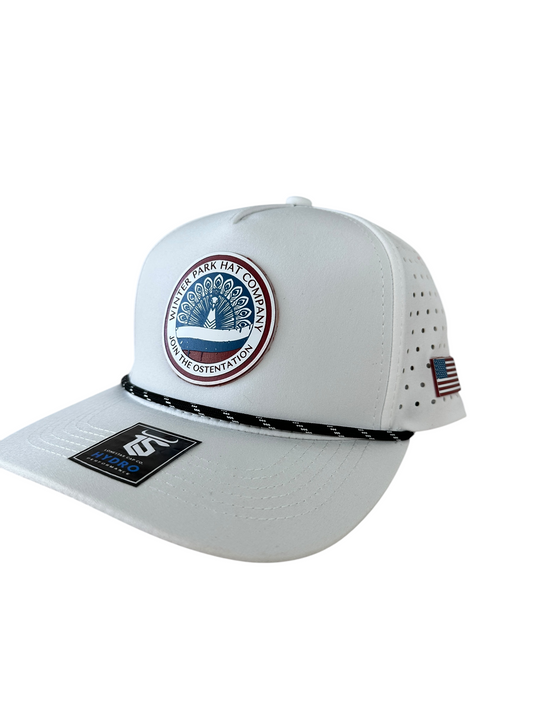 Ostentation peacock 5-Panel Hydro Rope hat - Veterans Collection